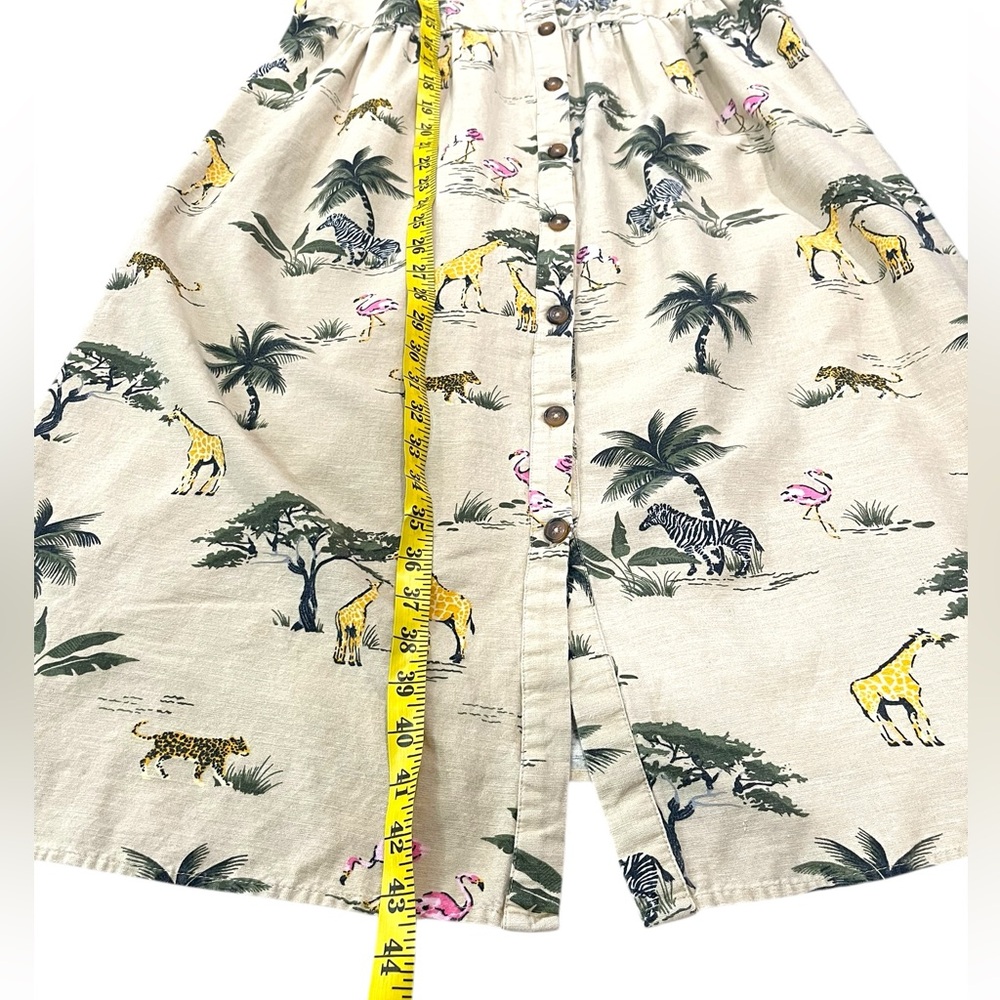 Tropical Print Beige Sundress - Picture 9 of 12